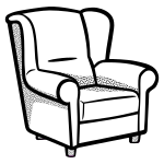 armchair - lineart